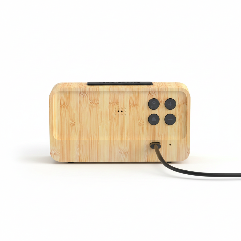 Réveil Numérique en Bois