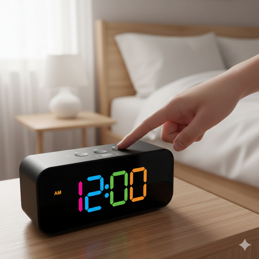 Réveil LED Enregistreur Vocal