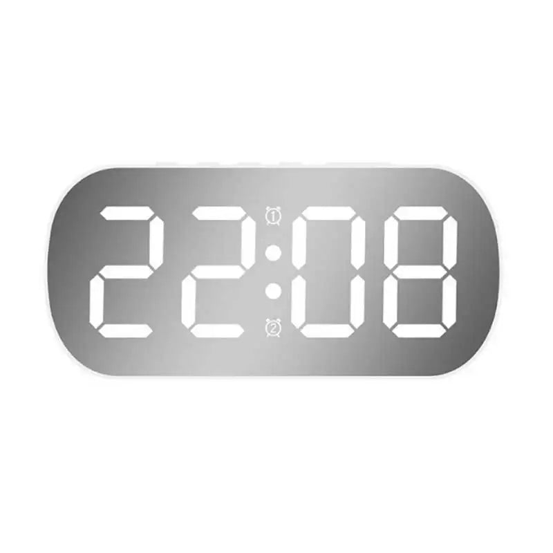 Réveil Numérique LED Minimaliste avec Double Alarme