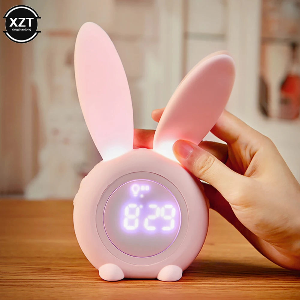 Réveil Lapin LED Rechargeable