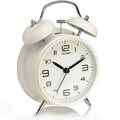 Réveil Double Cloche Métal Sans Tic-Tac