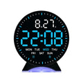 Réveil Digital LED Rond Ambiance Lumineuse
