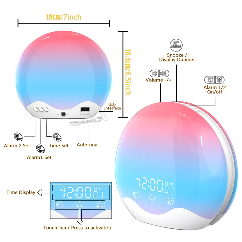 Réveil Simulateur d’Aube Lumineux