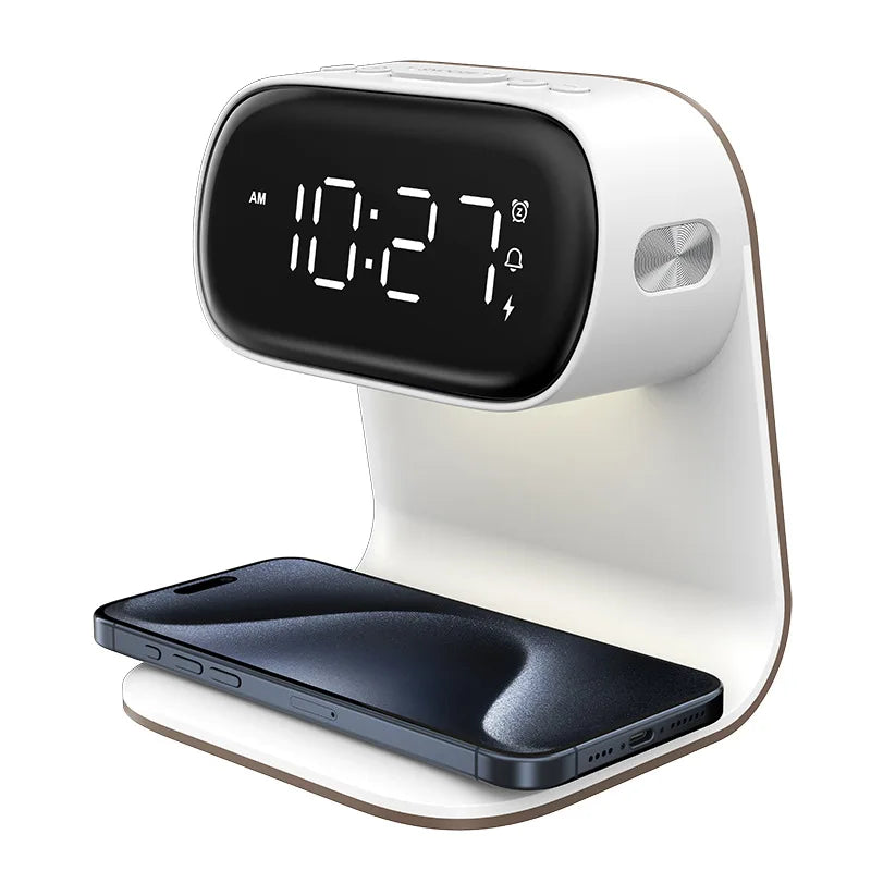 Réveil LED Multifonction avec Chargeur Sans Fil