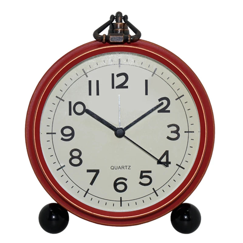 Réveil Vintage Métal Style Européen