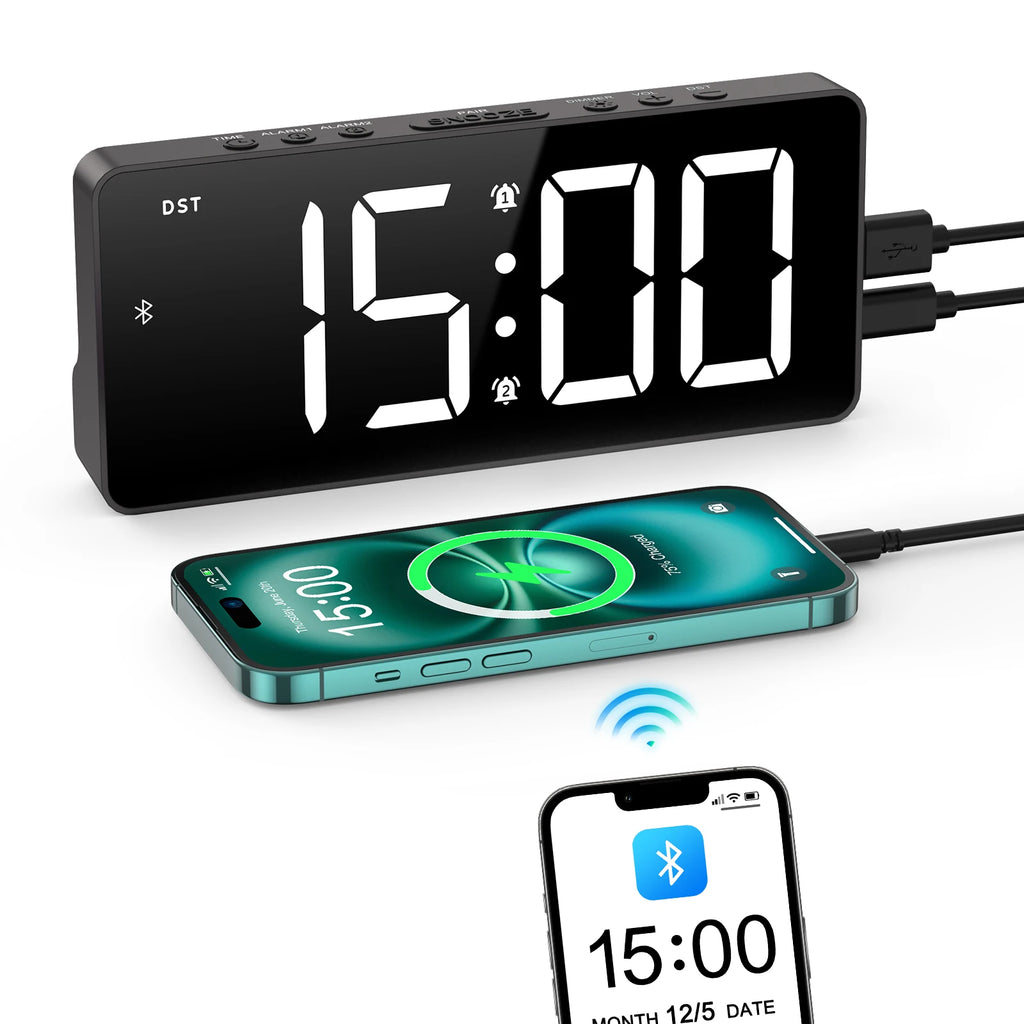 Réveil Digital LED Bluetooth