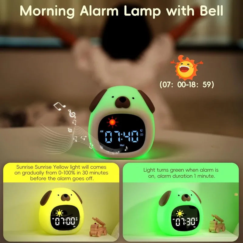 Réveil Enfant Chien Apprentissage du Sommeil