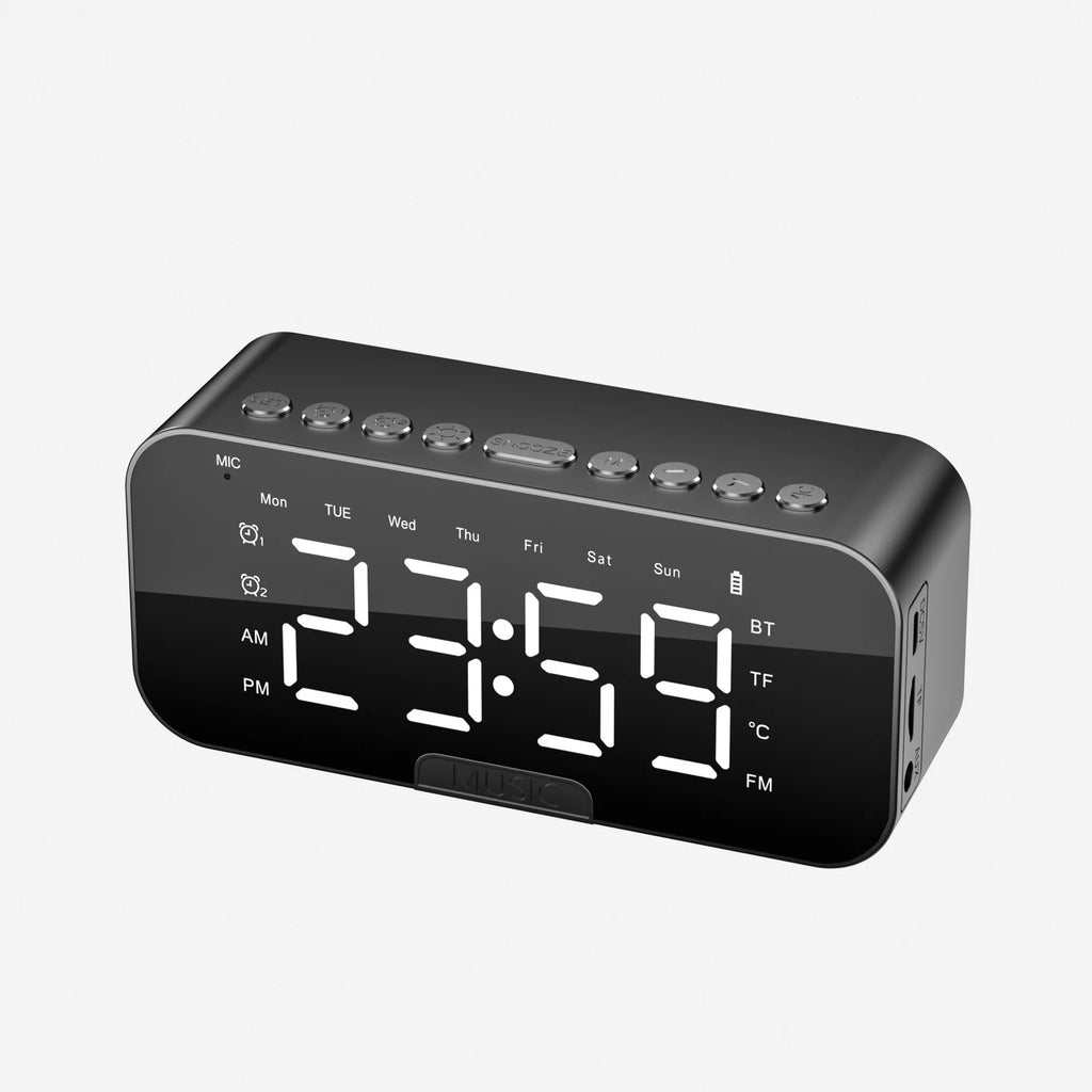 Réveil Digital LED Bluetooth Radio FM