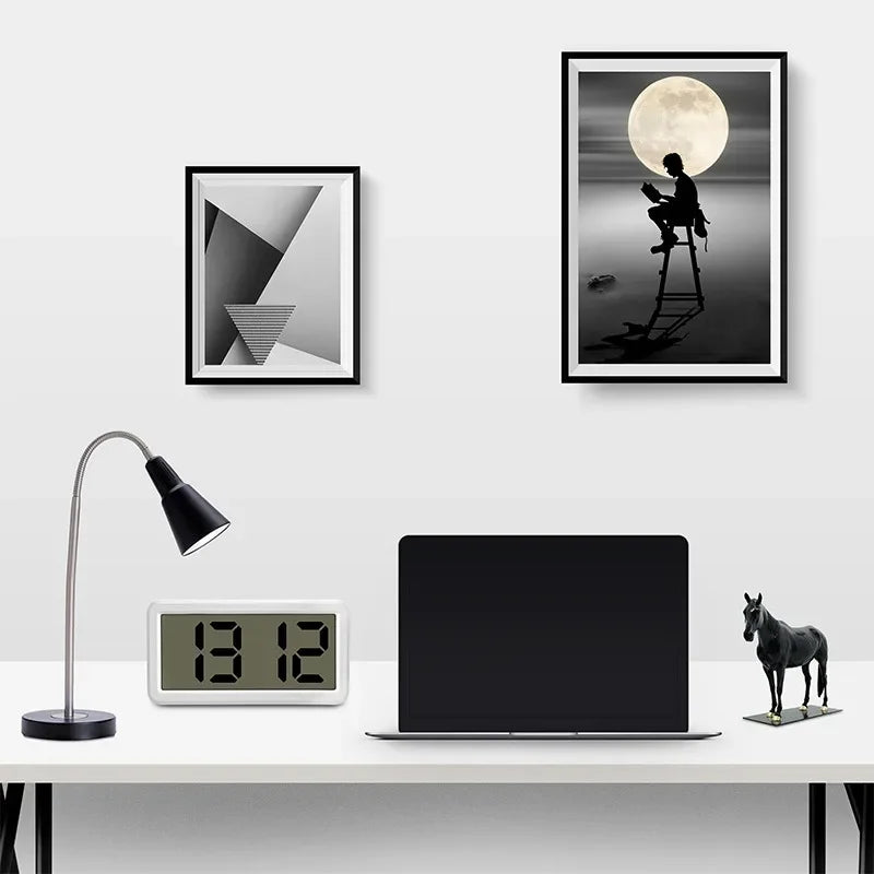 Réveil Numérique Silencieux Moderne LCD