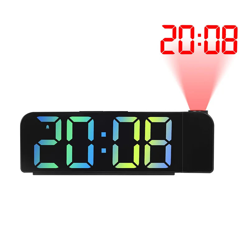 Réveil Digital à Projection 180° LED
