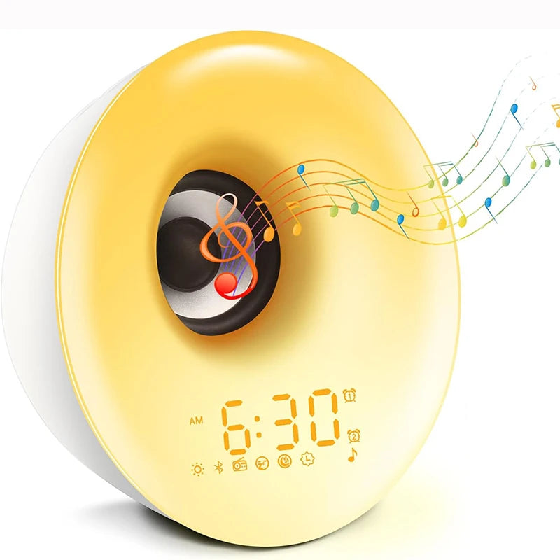 Réveil Lumineux Bluetooth à Simulation Lever de Soleil & Sons Naturels