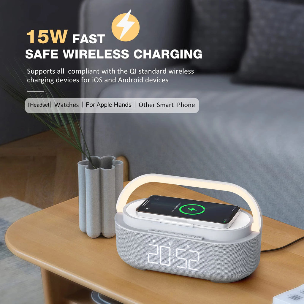 Réveil Bluetooth avec Chargeur Sans Fil