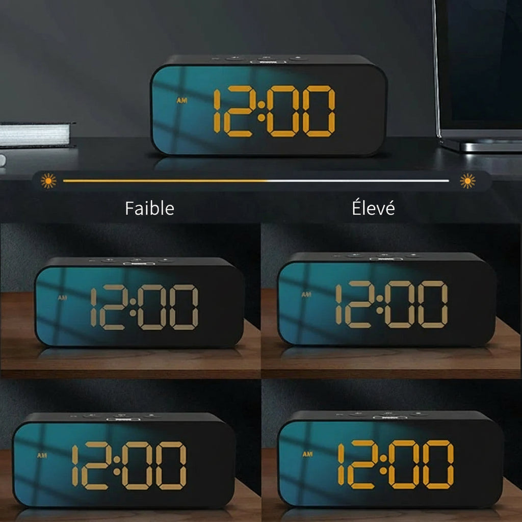 Réveil LED Enregistreur Vocal