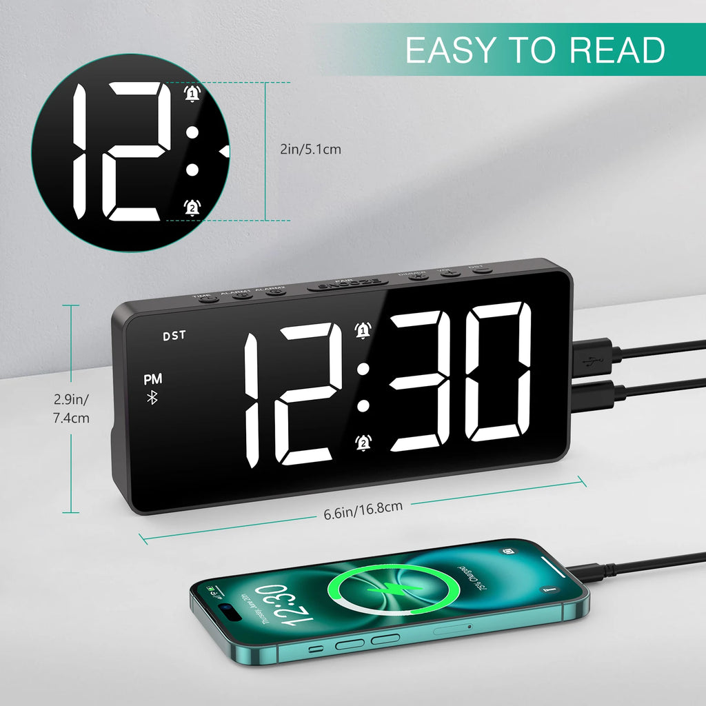 Réveil Digital LED Bluetooth