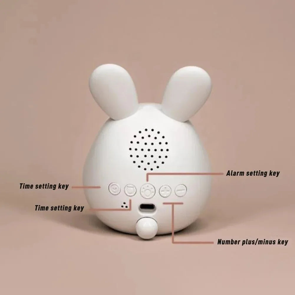 Mini Réveil Lapin LED Veilleuse Enfant