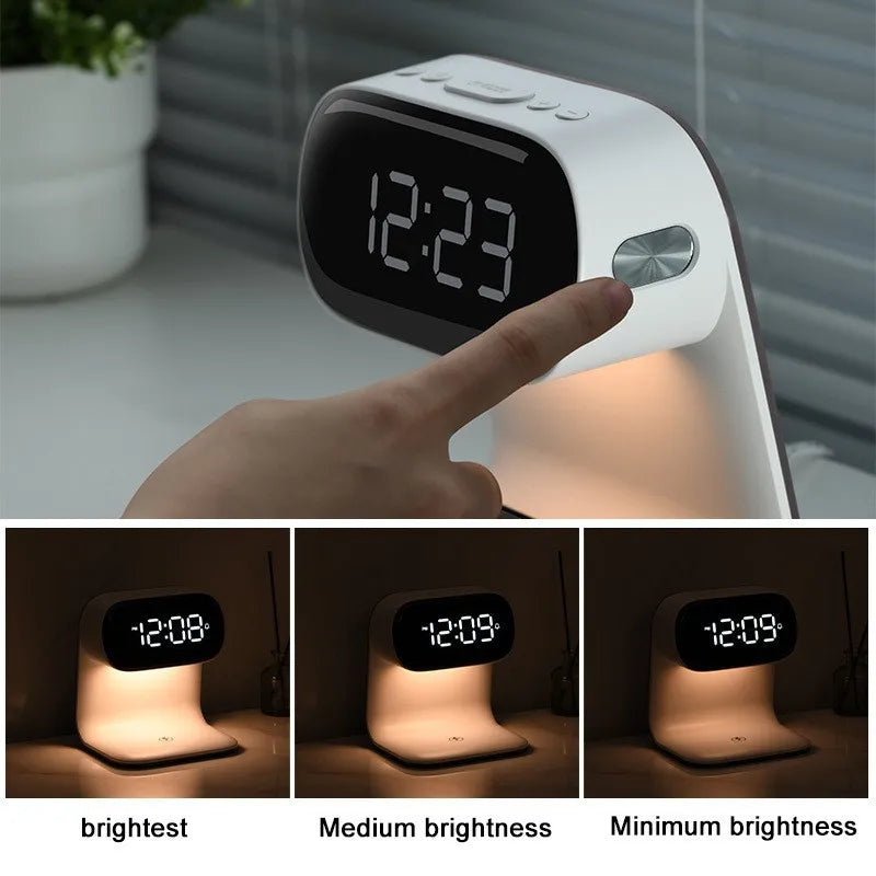 Réveil LED Multifonction avec Chargeur Sans Fil
