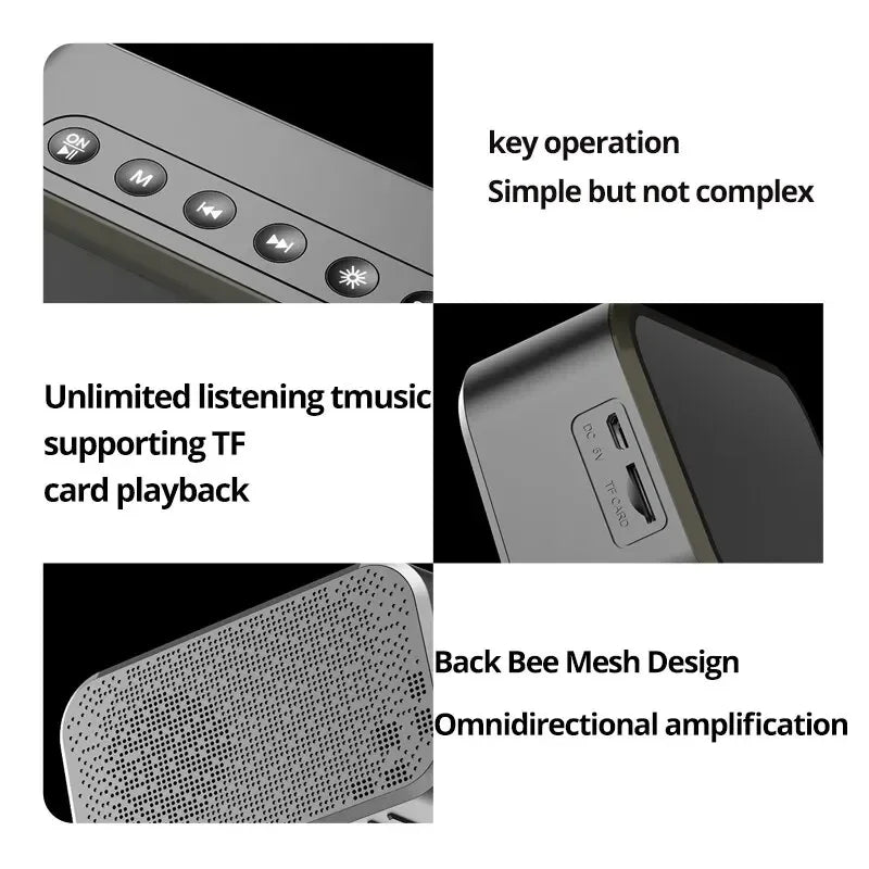 Réveil Digital LED Bluetooth Radio FM
