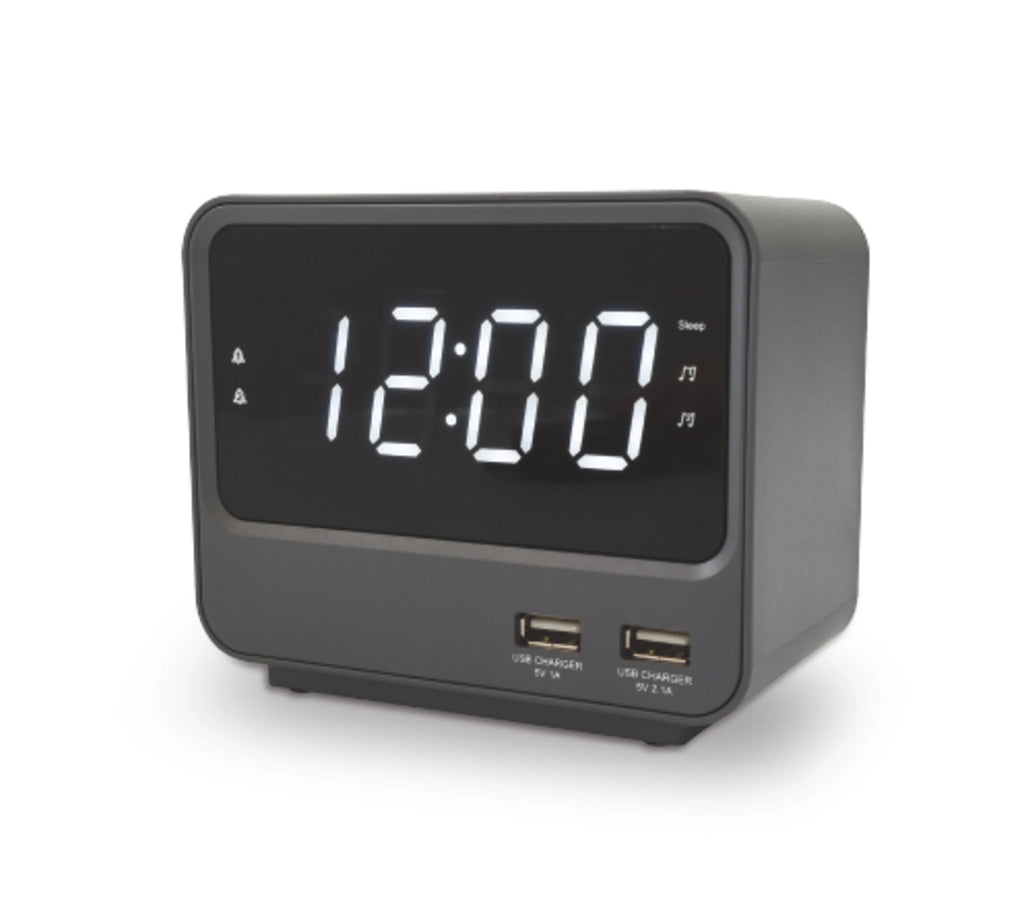 Réveil FM Radio avec Double USB