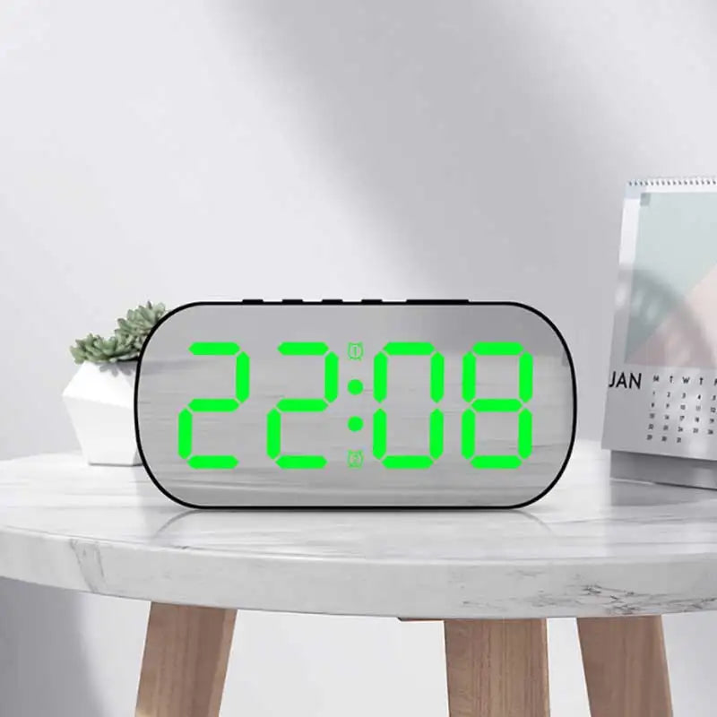 Réveil Numérique LED Minimaliste avec Double Alarme