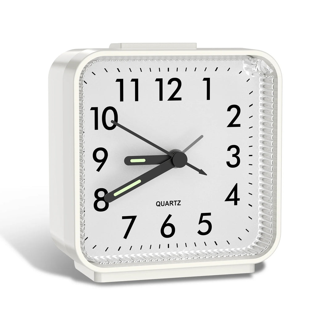 Réveil Analogique Silencieux Minimaliste Compact et Lumineux