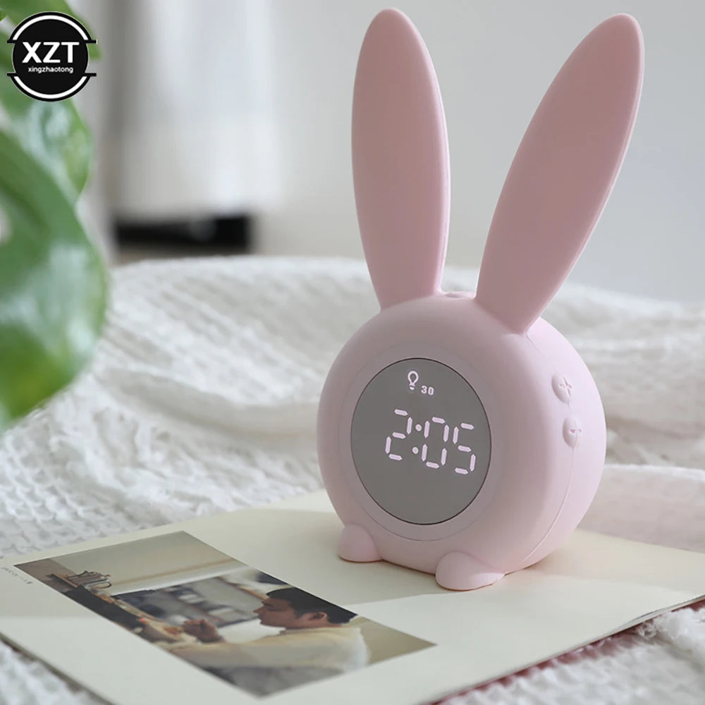 Réveil Lapin LED Rechargeable